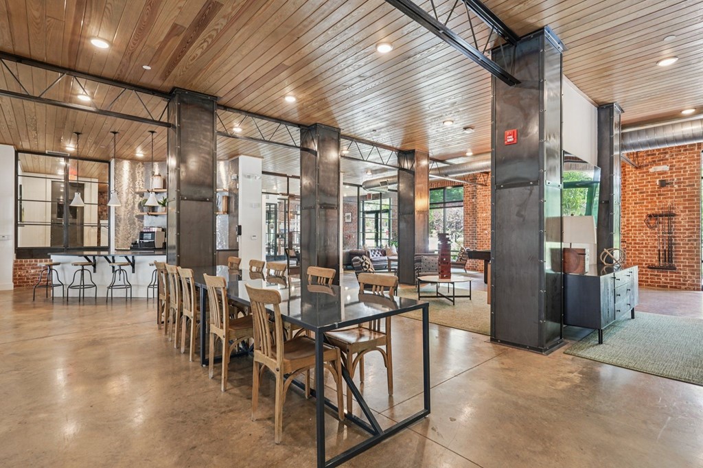 Resident Clubhouse with a large dining table area
